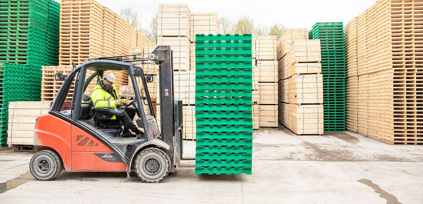 Bright green pallets in production as The Pallet LOOP ramps up for May roll out